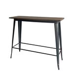 TEXAS ΜΠΑΡ ΜΑΥΡΟ ΜΑΤ ΤΡΑΠΕΖΙ 120Χ40Χ109εκ.ΜΕΤΑΛΛΟ/ΞΥΛΟ - ΤΡΑΠΕΖΙΑ ΕΞ. ΧΩΡΟΥ στο Milonadakis.gr