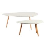 TAMY ΣΕΤ 2τμχ. WHITE 116Χ65Χ45 & 75Χ43Χ40εκ. ΤΡΑΠΕΖΙ ΣΑΛΟΝΙΟΥ - ΤΡΑΠΕΖΑΚΙΑ ΣΑΛΟΝΙΟΥ στο Milonadakis.gr