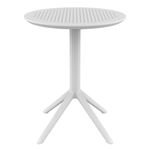 SKY WHITE Φ60X74εκ. ΤΡΑΠΕΖΙ ΠΤΥΣ/ΝΟ ΠΟΛ/ΝΙΟΥ - ΤΡΑΠΕΖΙΑ ΕΞ. ΧΩΡΟΥ στο Milonadakis.gr