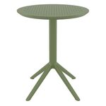 SKY OLIVE GREEN Φ60X74εκ. ΤΡΑΠΕΖΙ ΠΤΥΣ/ΝΟ ΠΟΛ/ΝΙΟΥ - ΤΡΑΠΕΖΙΑ ΕΞ. ΧΩΡΟΥ στο Milonadakis.gr