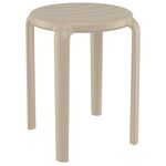 TOM 45εκ. ΣΚΑΜΠΟ TAUPE ΠΟΛ/ΝΙΟΥ 34X34X45εκ. - ΣΚΑΜΠΩ στο Milonadakis.gr