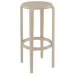 TOM 75εκ. ΣΚΑΜΠΟ TAUPE ΠΟΛ/ΝΙΟΥ 36X36X75εκ. - ΣΚΑΜΠΩ στο Milonadakis.gr