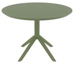 SKY OLIVE GREEN Φ105X74εκ. ΤΡΑΠΕΖΙ ΠΟΛ/ΝΙΟΥ - ΤΡΑΠΕΖΙΑ ΕΞ. ΧΩΡΟΥ στο Milonadakis.gr