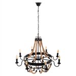 ΦΩΤΙΣΤΙΚΟ ΟΡΟΦΗΣ ΚΡΕΜΑΣΤΟ HM4178 8-ΦΩΤΟ ΣΧΟΙΝΙ ΚΑΙ ΜΑΥΡΟ ΜΕΤΑΛΛΟ 84x84x121Υεκ. - ΦΩΤΙΣΤΙΚΑ ΟΡΟΦΗΣ στο Milonadakis.gr