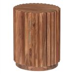 ΒΟΗΘΗΤΙΚΟ ΤΡΑΠΕΖΙ ΣΤΡΟΓΓΥΛΟ SEDGE HM9696 ΜΑΣΙΦ ΑΚΑΚΙΑ-ΦΥΣΙΚΟ ΧΡΩΜΑ Φ40x50Υεκ. - ΒΟΗΘΗΤΙΚΑ ΤΡΑΠΕΖΑΚΙΑ στο Milonadakis.gr