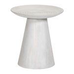 ΒΟΗΘΗΤΙΚΟ ΤΡΑΠΕΖΙ ΣΤΡΟΓΓΥΛΟ ROSS HM9708 ΜΑΣΙΦ ΞΥΛΟ MANGO ΣΕ ΛΕΥΚΟ Φ45x48Υεκ. - ΒΟΗΘΗΤΙΚΑ ΤΡΑΠΕΖΑΚΙΑ στο Milonadakis.gr