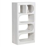 ΡΑΦΙΕΡΑ ΚΟΜΜΟ HANDYR HM9706 ΜΑΣΙΦ ΞΥΛΟ MANGO ΣΕ ΛΕΥΚΟ ΧΡΩΜΑ 60x35x120Υεκ. - ΒΙΤΡΙΝΕΣ στο Milonadakis.gr