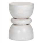 ΣΚΑΜΠΟ ΣΤΡΟΓΓΥΛΟ COIL HM9703 ΜΑΣΙΦ MANGO ΣΕ ΛΕΥΚΟ ΧΡΩΜΑ Φ35x51Υ εκ. - ΠΟΥΦ - ΣΚΑΜΠΟ - ΜΠΑΟΥΛΟ στο Milonadakis.gr