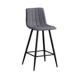 Σκαμπό Μπάρ 4τμχ Nero Γκρί Ύφασμα 47x49x72-104εκ. - ΣΚΑΜΠΟ ΜΠΑΡ στο Milonadakis.gr