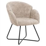 ΠΟΛΥΘΡΟΝΑ HARNIS HM9603.08 ΜΠΕΖ ΜΠΟΥΚΛΕ-ΜΑΥΡΑ ΜΕΤΑΛ.ΠΟΔΙΑ ΧΙΑΣΤΙ 59,5x64x77Υεκ - ΚΑΡΕΚΛΕΣ - ΠΟΛΥΘΡΟΝΕΣ ΕΣ. στο Milonadakis.gr