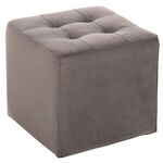 ΣΚΑΜΠΩ PUNK HM264.11 ΓΚΡΙ ΒΕΛΟΥΔΟ 39Χ39Χ36Υεκ. - ΠΟΥΦ - ΣΚΑΜΠΟ - ΜΠΑΟΥΛΟ στο Milonadakis.gr