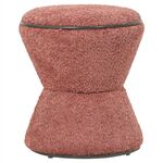 ΣΚΑΜΠΟ ΣΤΡΟΓΓΥΛΟ LINNER HM9604.02 ΜΠΟΥΚΛΕ ΥΦΑΣΜΑ ΡΟΖ-ΜΑΥΡΗ ΛΕΠΤΟΜΕΡΕΙΑ Φ38x44 εκ. - ΠΟΥΦ - ΣΚΑΜΠΟ - ΜΠΑΟΥΛΟ στο Milonadakis.gr