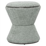 ΣΚΑΜΠΟ ΣΤΡΟΓΓΥΛΟ LINNER HM9604.05 ΜΠΟΥΚΛΕ ΥΦΑΣΜΑ ΦΥΣΤΙΚΙ-ΜΑΥΡΗ ΛΕΠΤΟΜΕΡΕΙΑ Φ38x44 εκ. - ΠΟΥΦ - ΣΚΑΜΠΟ - ΜΠΑΟΥΛΟ στο Milonadakis.gr