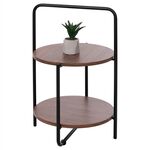 ΒΟΗΘΗΤΙΚΟ ΤΡΑΠΕΖΙ SYLO HM9618.02 MDF ΣΕ ΚΑΡΥΔΙ-ΜΑΥΡΟ ΜΕΤΑΛΛΟ Φ44x66Υεκ. - ΒΟΗΘΗΤΙΚΑ ΤΡΑΠΕΖΑΚΙΑ στο Milonadakis.gr