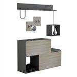 ΕΠΙΠΛΟ ΕΙΣΟΔΟΥ CERB HM8957.11 ΜΕΛΑΜΙΝΗ ΣΕ SONAMA-ΓΚΡΙ 120x20x72Υ εκ. - ΕΠΙΠΛΑ ΕΙΣΟΔΟΥ στο Milonadakis.gr