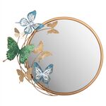 ΚΑΘΡΕΠΤΗΣ ΤΟΙΧΟΥ ΣΤΡΟΓΓΥΛΟΣ ΗΜ4213 ΜΕΤΑΛΛΟ ΣΕ ΧΡΥΣΟ-ΠΡΑΣΙΝΟ-ΜΠΛΕ 62x6,5x56Yεκ. - ΚΑΘΡΕΠΤΕΣ στο Milonadakis.gr