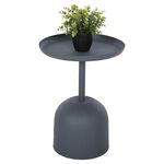 ΤΡΑΠΕΖΙ ΒΟΗΘΗΤΙΚΟ ΣΤΡΟΓΓΥΛΟ DELBEL HM4261.05 ΜΕΤΑΛΛΟ ΜΠΛΕ ΣΚΟΥΡΟ Φ39,5x53,5Υ εκ. - ΒΟΗΘΗΤΙΚΑ ΤΡΑΠΕΖΑΚΙΑ στο Milonadakis.gr