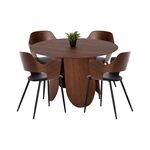 ΣΕΤ ΤΡΑΠΕΖΑΡΙΑ ΕΣΩΤ. ΧΩΡΟΥ 5ΤΜΧ HM11962 ΤΡΑΠΕΖΙ DENTY & 4 ΚΑΡΕΚΛΕΣ VELP - ΤΡΑΠΕΖΑΡΙΕΣ στο Milonadakis.gr