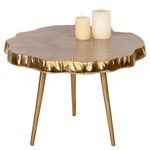 ΤΡΑΠΕΖΙ ΒΟΗΘΗΤΙΚΟ ANGUL HM4264 ΜΕΤΑΛΛΟ ΣΕ ΧΡΥΣΟ-ΛΕΥΚΟ 48x40x35Υ εκ. - ΒΟΗΘΗΤΙΚΑ ΤΡΑΠΕΖΑΚΙΑ στο Milonadakis.gr