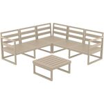 MYKONOS ΓΩΝΙΑ SET TAUPE ΧΩΡΙΣ ΜΑΞΙΛΑΡΙΑ ΠΟΛ/ΝΙΟΥ (+ΤΡΑΠ.65εκ.) - ΣΕΤ ΣΑΛΟΝΙΑ στο Milonadakis.gr