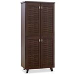 Παπουτσοθήκη-ντουλάπα MANTAM pakoworld 24 ζεύγων χρώμα καρυδί 78x40x170,5εκ - ΝΤΟΥΛΑΠΙΑ - ΠΑΠΟΥΤΣΟΘΗΚΕΣ στο Milonadakis.gr