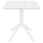 PARIS WHITE 70X70X74εκ. ΤΡΑΠΕΖΙ ΠΟΛ/ΝΙΟΥ - ΤΡΑΠΕΖΙΑ ΕΞ. ΧΩΡΟΥ στο Milonadakis.gr