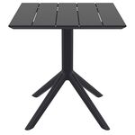 PARIS BLACK 70X70X74εκ. ΤΡΑΠΕΖΙ ΠΟΛ/ΝΙΟΥ - ΤΡΑΠΕΖΙΑ ΕΞ. ΧΩΡΟΥ στο Milonadakis.gr