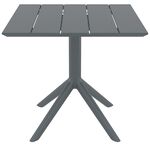 PARIS DARK GREY 80X80X74εκ. ΤΡΑΠΕΖΙ ΠΟΛ/ΝΙΟΥ - ΤΡΑΠΕΖΙΑ ΕΞ. ΧΩΡΟΥ στο Milonadakis.gr