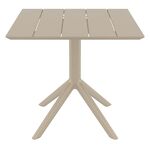 PARIS TAUPE 80X80X74εκ. ΤΡΑΠΕΖΙ ΠΟΛ/ΝΙΟΥ - ΤΡΑΠΕΖΙΑ ΕΞ. ΧΩΡΟΥ στο Milonadakis.gr