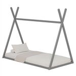 ΚΡΕΒΑΤΙ ΠΑΙΔΙΚΟ MUNK HM681.05 τ.MONTESSORI ΜΑΣΙΦ ΞΥΛΟ ΠΕΥΚΟΥ ΓΚΡΙ- 190x90εκ - ΠΑΙΔΙΚΟ ΔΩΜΑΤΙΟ στο Milonadakis.gr