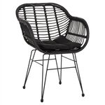 ΠΟΛΥΘΡΟΝΑ ΜΕ ΜΑΞΙΛΑΡΙ ΜΕΤΑΛΛΙΚΗ ALLEGRA HM5450.32 ΜΕ WICKER ΜΑΥΡΟ 58x59x82Υεκ. - ΚΑΡΕΚΛΕΣ - ΠΟΛΥΘΡΟΝΕΣ στο Milonadakis.gr