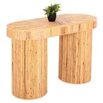 ΚΟΝΣΟΛΑ ΟΒΑΛ GATSBY HM9871 ΦΥΣΙΚΟ RATTAN ΣΕ ΦΥΣΙΚΟ ΧΡΩΜΑ 110x45x74,5Υεκ. - ΜΠΟΥΦΕΔΕΣ-ΚΟΝΣΟΛΕΣ στο Milonadakis.gr