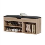 ΠΑΠΟΥΤΣΟΘΗΚΗ ΜΕ ΚΑΘΙΣΜΑ ROMIR HM2478.01 ΜΕΛΑΜΙΝΗ ΣΟΝΑΜΑ-ΚΑΘΙΣΜΑ PU ΚΑΦΕ 100x30x44Υ - ΝΤΟΥΛΑΠΙΑ - ΠΑΠΟΥΤΣΟΘΗΚΕΣ στο Milonadakis.gr