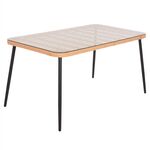 ΤΡΑΠΕΖΙ ΟΡΘΟΓΩΝΙΟ ALLEGRA HM5537.11 ΜΕΤΑΛ.ΜΑΥΡΟ-P.E. RATTAN ΦΥΣΙΚΟ 139,5x79,5x73Υεκ. - ΤΡΑΠΕΖΙΑ ΕΞ. ΧΩΡΟΥ στο Milonadakis.gr