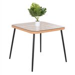 ΤΡΑΠΕΖΙ ΤΕΤΡΑΓΩΝΟ ALLEGRA HM5536.11 ΜΕΤΑΛ.ΜΑΥΡΟ-P.E. RATTAN ΦΥΣΙΚΟ 79,5x79,5x72,5Υεκ - ΤΡΑΠΕΖΙΑ ΕΞ. ΧΩΡΟΥ στο Milonadakis.gr