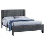 ΚΡΕΒΑΤΙ ΔΙΠΛΟ CREDENCE HM685.01 ΓΚΡΙ ΥΦΑΣΜΑ ΓΙΑ ΣΤΡΩΜΑ 160Χ200εκ. - ΚΡΕΒΑΤΙΑ στο Milonadakis.gr