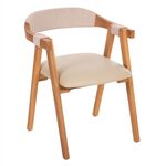 ΠΟΛΥΘΡΟΝΑ RIMINI HM9867.07 ΞΥΛΟ TEAK ΦΥΣΙΚΟ-ΜΠΕΖ ΣΧΟΙΝΙ & PU ΚΑΘΙΣΜΑ 60x61x75,5Υεκ. - ΚΑΡΕΚΛΕΣ - ΠΟΛΥΘΡΟΝΕΣ ΕΣ. στο Milonadakis.gr