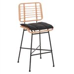 ΣΚΑΜΠΟ ΜΠΑΡ ΜΕΣ.ΥΨΟΥΣ ALLEGRA HM5709.11 ΜΕΤΑΛΛΟ&ΜΑΞΙΛΑΡΙ ΜΑΥΡΟ-WICKER ΜΠΕΖ 46x46x99Υεκ - ΣΚΑΜΠΩ στο Milonadakis.gr