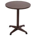 ΤΡΑΠΕΖΙ ΣΤΡΟΓΓΥΛΟ GOSS HM5974.02 ΑΛΟΥΜΙΝΙΟ ΚΑΦΕ Φ60x70Υεκ. - ΤΡΑΠΕΖΙΑ ΕΞ. ΧΩΡΟΥ στο Milonadakis.gr