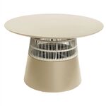 ΤΡΑΠΕΖΙ ΣΤΡΟΓΓΥΛΟ SAEID HM6106.04 ΣΑΜΠΑΝΙ ΑΛΟΥΜΙΝΙΟ-ΜΠΕΖ ΣΧΟΙΝΙ Φ120x75Υεκ. - ΤΡΑΠΕΖΙΑ ΕΞ. ΧΩΡΟΥ στο Milonadakis.gr