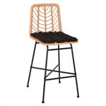 ΣΚΑΜΠΟ ΜΕΣ.ΥΨΟΥΣ GERALD HM5707.11 ΜΕΤΑΛΛΟ&ΜΑΞΙΛΑΡΙ ΜΑΥΡΟ-WICKER ΜΠΕΖ 47x47x101Υεκ. - ΣΚΑΜΠΩ στο Milonadakis.gr