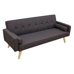 RONY BROWN/GREY ΥΦΑΣΜΑ ΚΑΝΑΠΕΣ-ΚΡΕΒΑΤΙ 179X80X75εκ. - ΚΑΝΑΠΕΔΕΣ-ΣΑΛΟΝΙΑ στο Milonadakis.gr