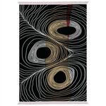 ΧΑΛΙ ΣΑΛΟΝΙΟΥ ME ΚΡΟΣΙΑ JOSIANE ΜΑΥΡΟ - ΧΡΥΣΟ - ΓΚΡΙ HM7676.27 80X150 εκ. - ΣΠΙΤΙΟΥ στο Milonadakis.gr