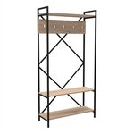 ΕΠΙΠΛΟ ΕΙΣΟΔΟΥ NAVIS HM18188 ΜΕΛΑΜΙΝΗ ΣΟΝΑΜΑ-ΜΑΥΡΟΣ ΜΕΤΑΛ.ΣΚΕΛΕΤΟΣ 90x34x180Υεκ. - ΕΠΙΠΛΑ ΕΙΣΟΔΟΥ στο Milonadakis.gr