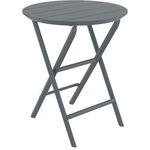 HELEN DARK GREY Φ60X74εκ. ΤΡΑΠΕΖΙ ΠΤΥΣ/ΝΟ ΠΟΛ/ΝΙΟΥ - ΤΡΑΠΕΖΙΑ ΕΞ. ΧΩΡΟΥ στο Milonadakis.gr