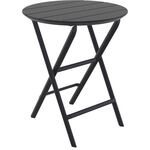 HELEN BLACK Φ60X74εκ. ΤΡΑΠΕΖΙ ΠΤΥΣ/ΝΟ ΠΟΛ/ΝΙΟΥ - ΤΡΑΠΕΖΙΑ ΕΞ. ΧΩΡΟΥ στο Milonadakis.gr