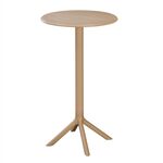 ΤΡΑΠΕΖΙ ΜΠΑΡ ΣΤΡΟΓΓΥΛΟ TERRIN HM6126.14 ΠΟΛΥΠΡΟΠΥΛΕΝΙΟ ΚΑΠΟΥΤΣΙΝΟ Φ61x107Υεκ. - ΤΡΑΠΕΖΙΑ ΕΞ. ΧΩΡΟΥ στο Milonadakis.gr