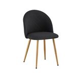 Καρέκλα Τραπεζαρίας Μεταλλική 4τμχ Rio Φυσικό/Μαύρο Ύφασμα 47X53.5X49-80εκ. - ΚΑΡΕΚΛΕΣ - ΠΟΛΥΘΡΟΝΕΣ ΕΣ. στο Milonadakis.gr