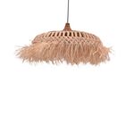 Φωτιστικό οροφής Borobe Inart sisal σε φυσικό χρώμα Φ80x45εκ - ΦΩΤΙΣΤΙΚΑ ΟΡΟΦΗΣ στο Milonadakis.gr