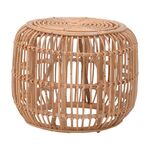 Σκαμπό Rajesty pakoworld rattan pe σε φυσική απόχρωση Φ60x46εκ - ΣΚΑΜΠΩ στο Milonadakis.gr